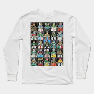 Retro Scooter, Classic Scooter, Scooterist, Scootering, Scooter Rider, Mod Art Long Sleeve T-Shirt